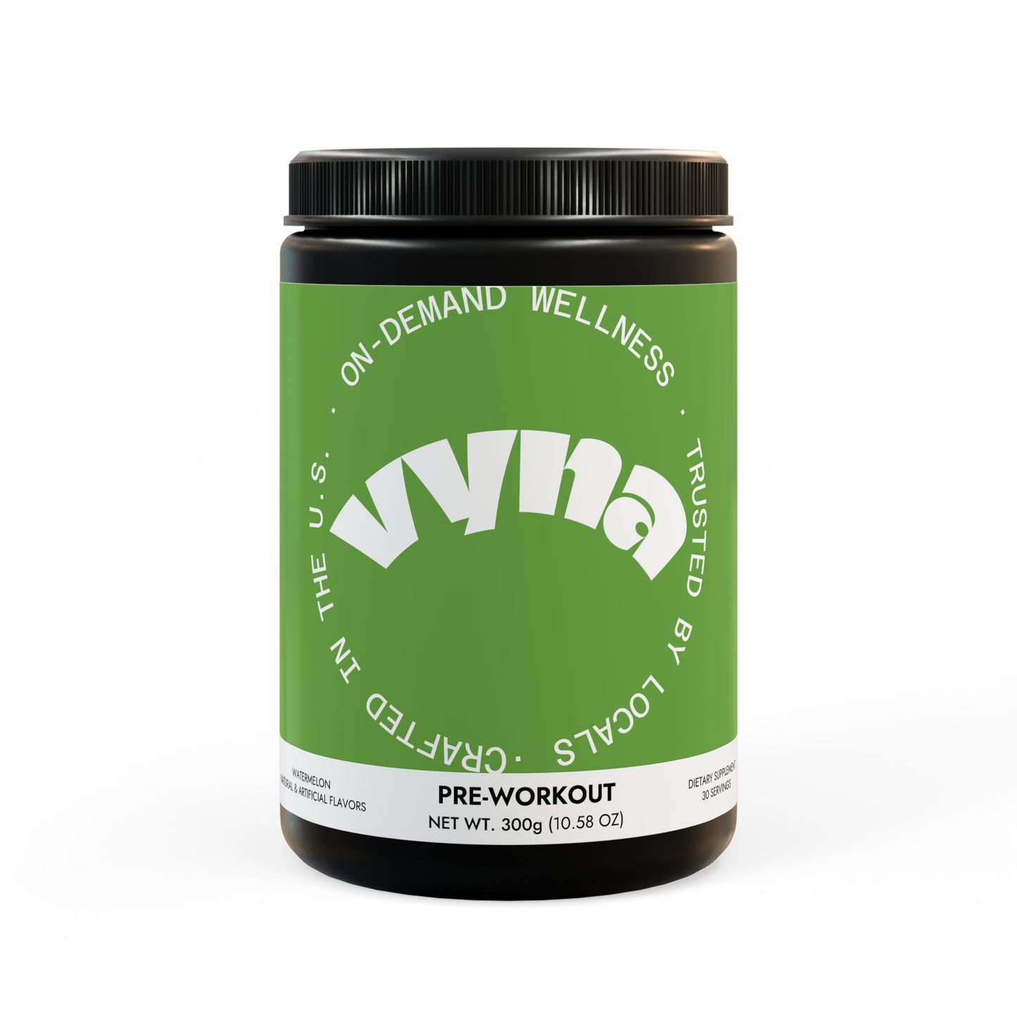 VYNA Pre-Workout Powder – Watermelon Flavor (300g, 10.58oz) | Boost Energy & Focus | Vegan, Sugar-Free