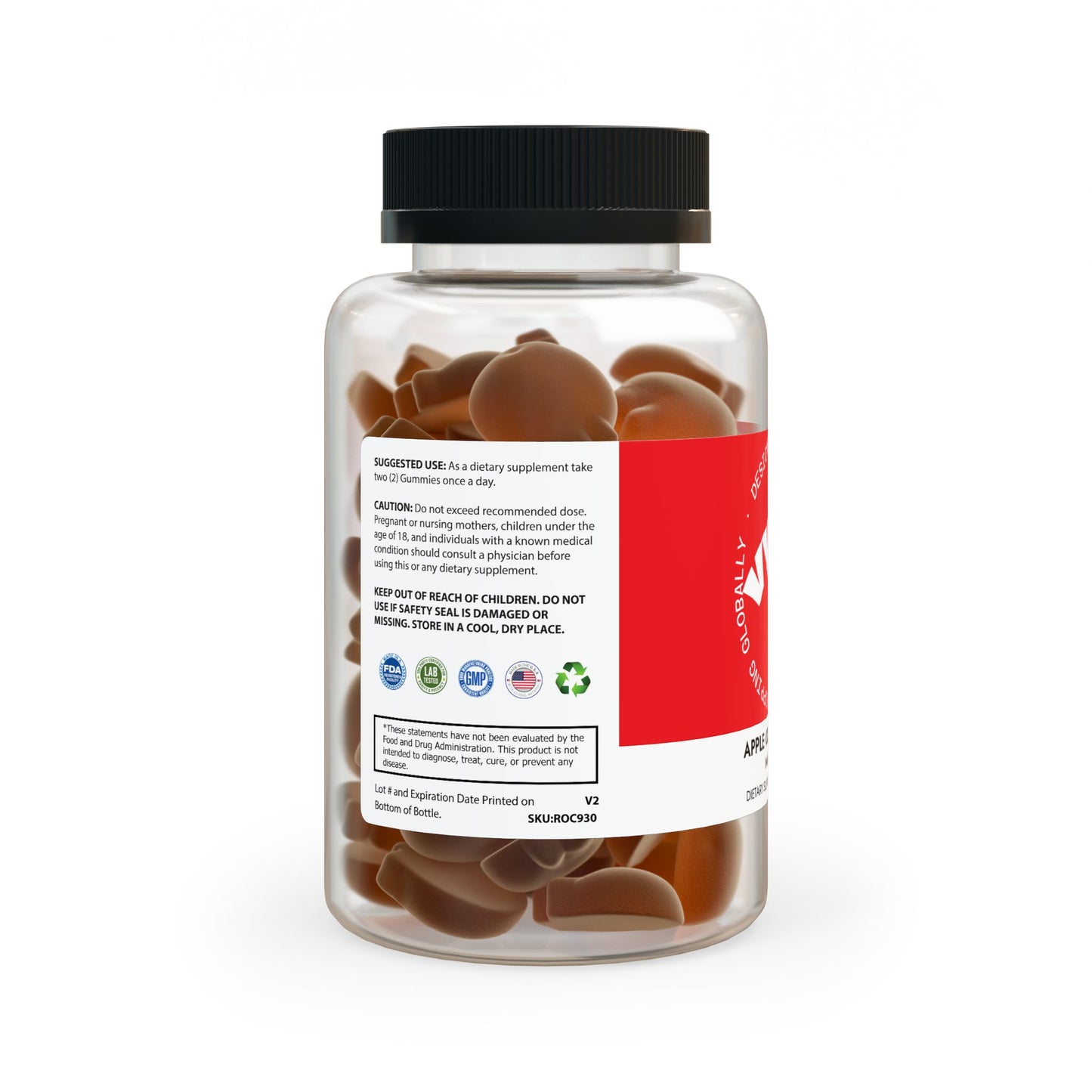 vyna Apple Cider Vinegar Gummies – 3-Pack (180 Gummies)