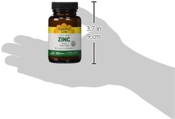 Country Life Target-Mins Zinc 50 mg 180 Tablets - Zinc Supplements for Immune Health - Zinc 50mg - Zinc Support