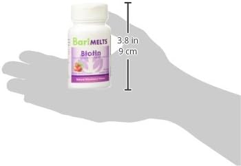 BariMelts Biotin 5000mcg - 90 Fast-Dissolving Tablets (3-Month Supply) - Sugar-Free Bariatric Vitamins for Women, Natural Strawberry Flavor