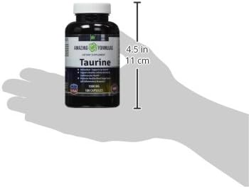 Amazing Formulas Taurine Amino Acid Supplement | 1000 Mg per Serving | 100 Capsules | Non-GMO | Gluten-Free | Made in USA