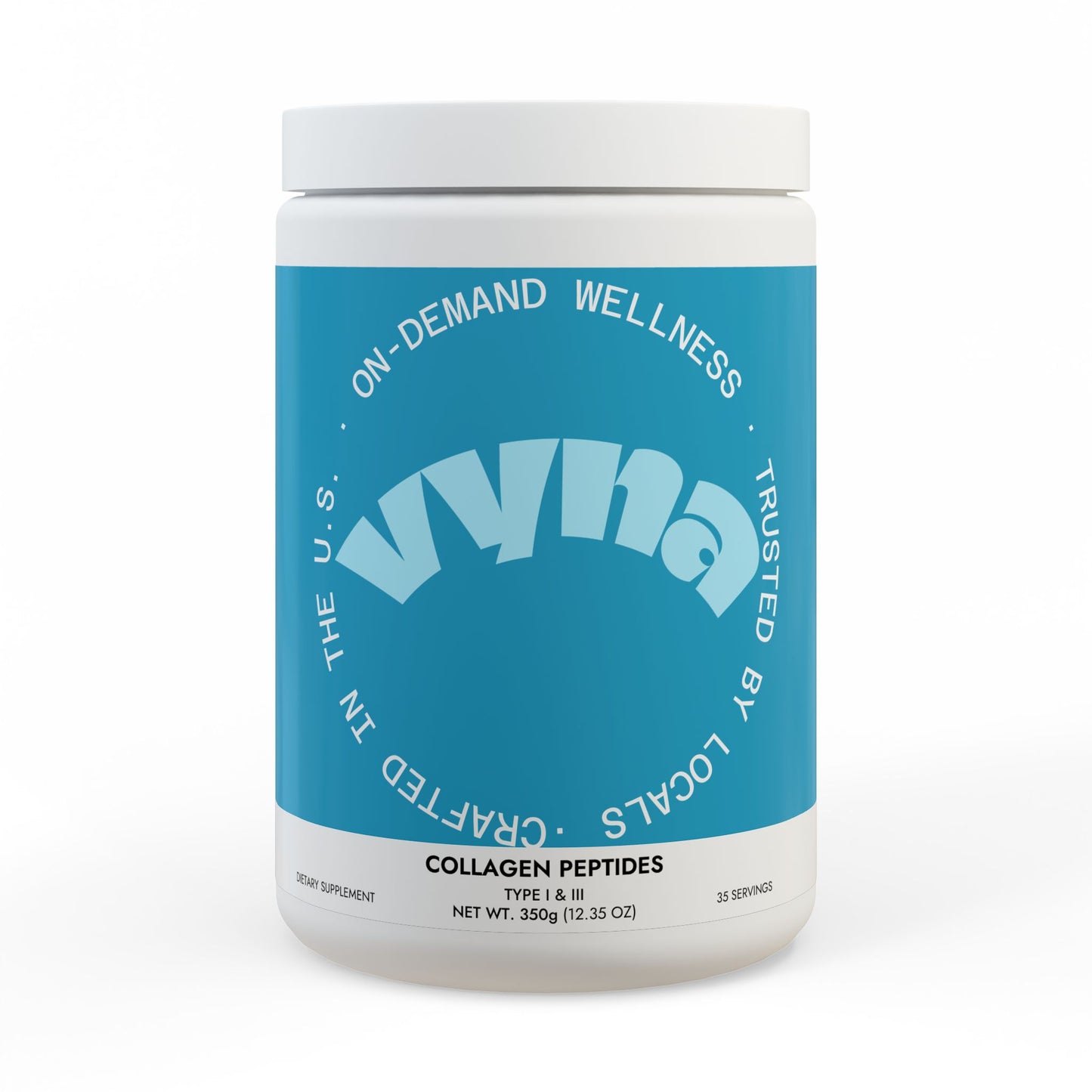Grass-Fed Collagen Peptides Supplement – Type I & III for Hair, Skin, Nails & Joints (350g, 12.3oz)