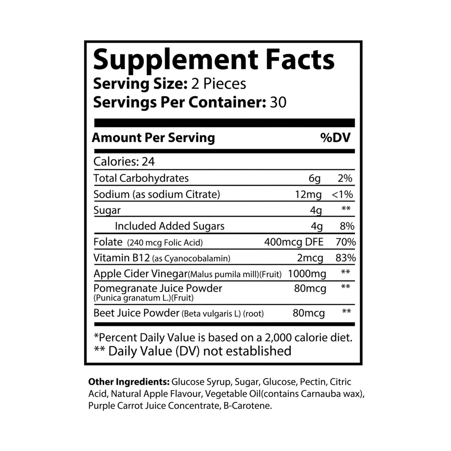 vyna Apple Cider Vinegar Gummies – 3-Pack (180 Gummies)