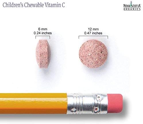 Nova Scotia Organics Children's Chewable Vitamin C (30 Chewable Tablets); Certified Organic; Vegan, Organic Acerola Berries