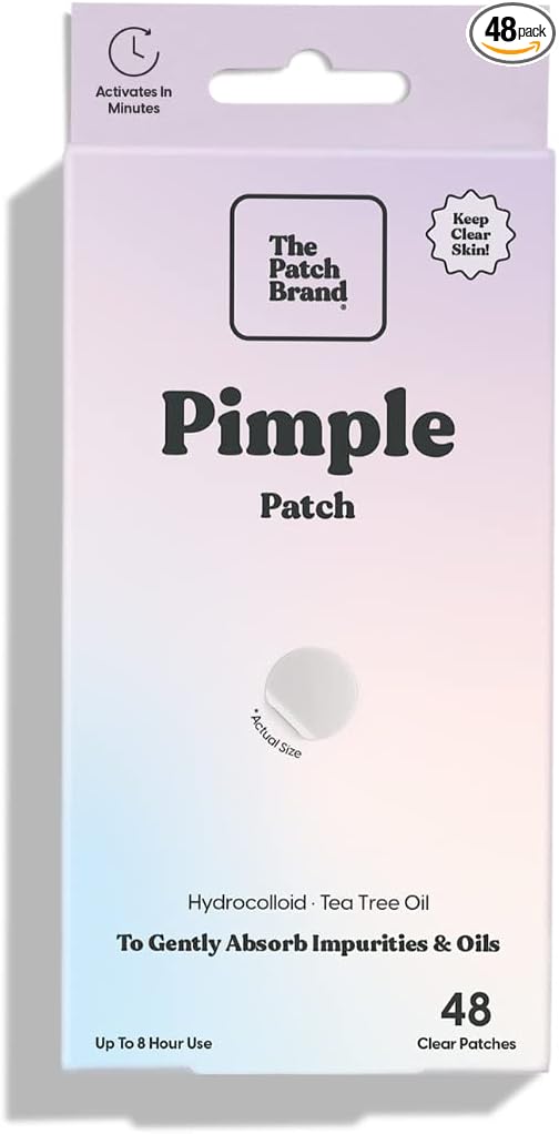 The Patch Brand Pimple Patches | Natural Wellness with Hydrocolloid and Tea Tree Oil
