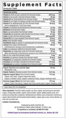 New Chapter Women's Multivitamin 50 Plus for Cellular Energy, Heart & Immune Support with 20+ Nutrients + Astaxanthin - Every Woman's One Daily 55+, Gentle on The Stomach, 48 Count