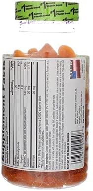 VitaFusion Power C Gummy Vitamins for Adults Absolutely Orange - 150 ct, Pack of 6