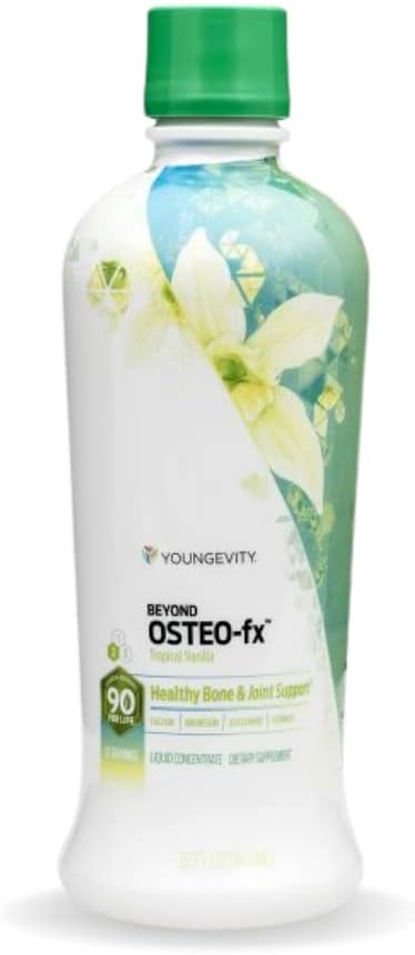 Youngevity Beyond Osteo-FX Liquid 32 oz - Calcium & Magnesium 1200/300mg + Vitamin D3, Zinc, MSM, Glucosamine + 77 Trace Minerals - Supplement for Bone and Joint Health