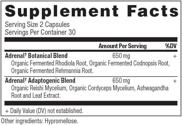 Adrenal Support with Ashwagandha Supplement by Ancient Nutrition, Helps Reduce Stress & Fatigue, Paleo and Keto Friendly, Gluten Free, 1300mg, 60 Capsules