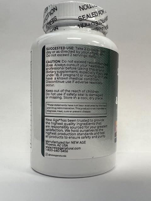 Selenium, Zinc, Iodine, L Tyrosine, Ashwagandha - Thyroid Support Supplement for Women and Men with Bladderwrack, Turmeric, Silica Kelp, Schisandra - 60 Count