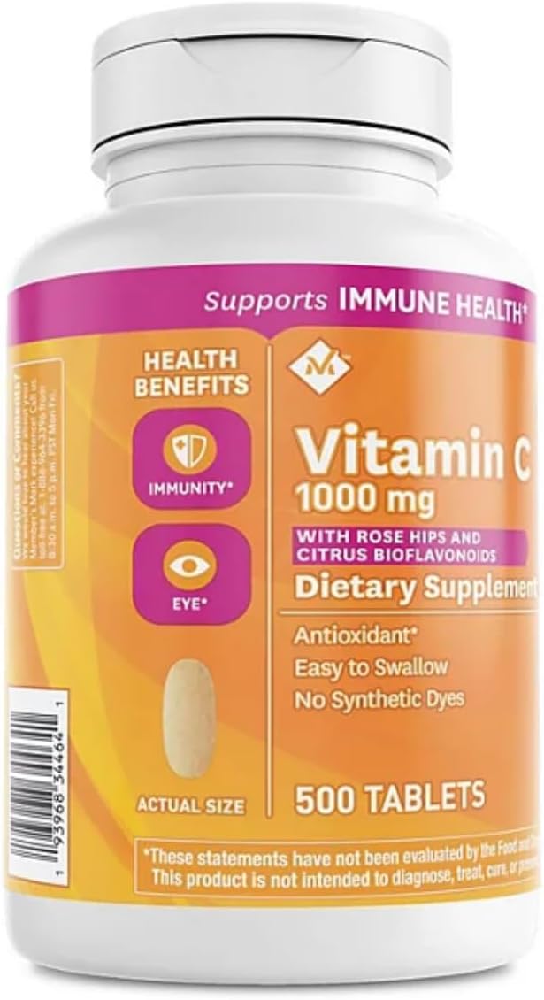 Member's Mark Vitamin C 1000 mg with Rosehips and Citrus Bioflavonoids (500 ct.)