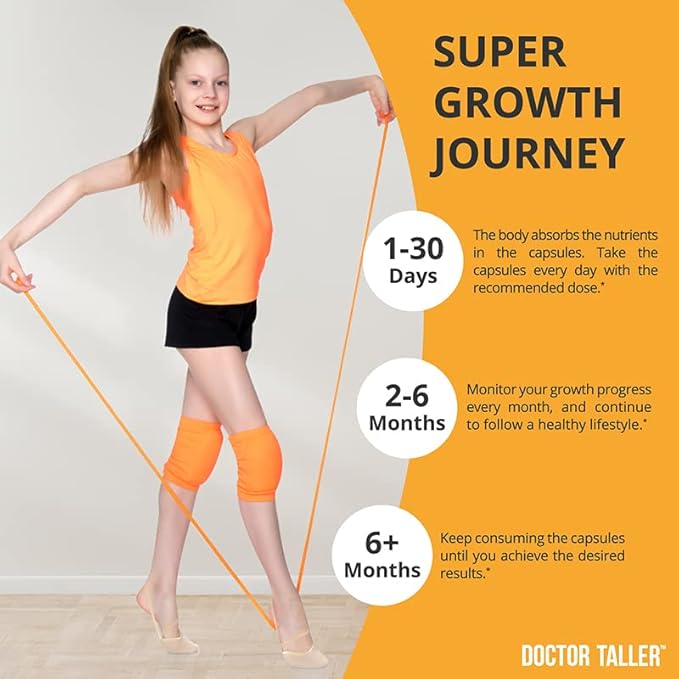 NuBest Doctor Taller - Height Growth Formula - Supports Height Growth and Immunity - Keto with Calcium, Vitamin D3, Vitamin K2, Amino Acids & Herbs for Children (8+) - 6 Pack | 6 Month Supply