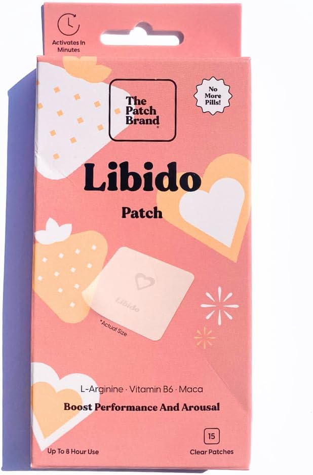 The Patch Brand Libido Patch | Natural Wellness with L-Arginine, Vitamn B6, and Maca