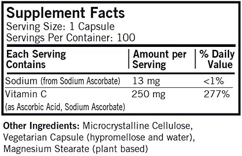 Kirkman Vitamin C 250 mg 100-count