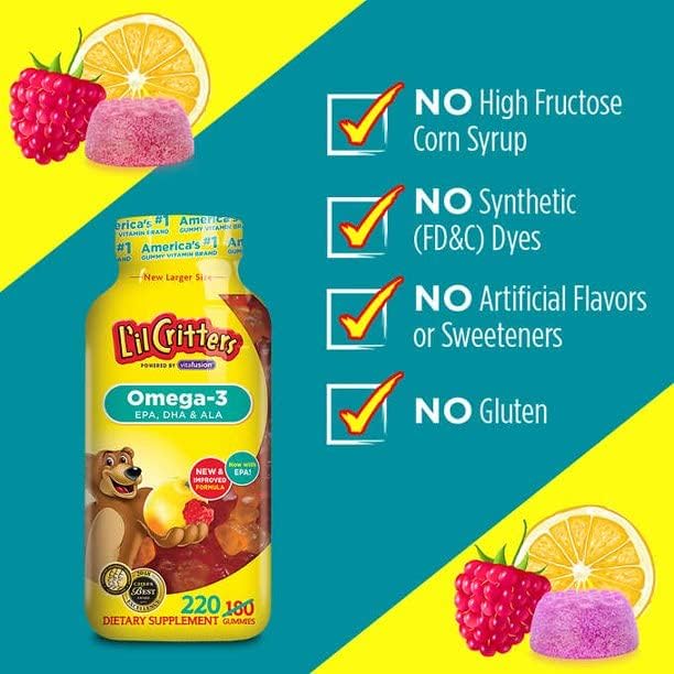 L'il Critters Omega -3 DHA, 300 Gummy Bears