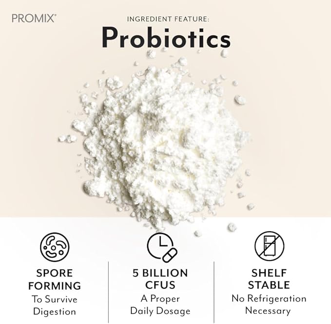 Promix Debloat Prebiotics and Probiotics for Digestive Health, Bloating Relief, Gut Health, Candida Cleanse - White Peach - 30 Count