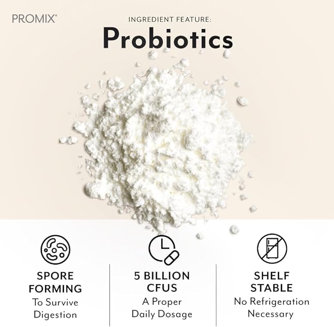 Promix Debloat Prebiotics and Probiotics for Digestive Health, Bloating Relief, Gut Health, Candida Cleanse - White Peach - 30 Count