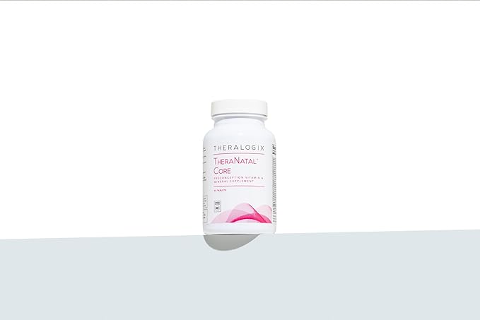 Theralogix TheraNatal Core Preconception Vitamin Supplement - 90-Day Supply - Prenatal Vitamins & Fertility Supplement for Women with Folate, Vitamin D3, Choline & More* - NSF Certified - 90 Tablets
