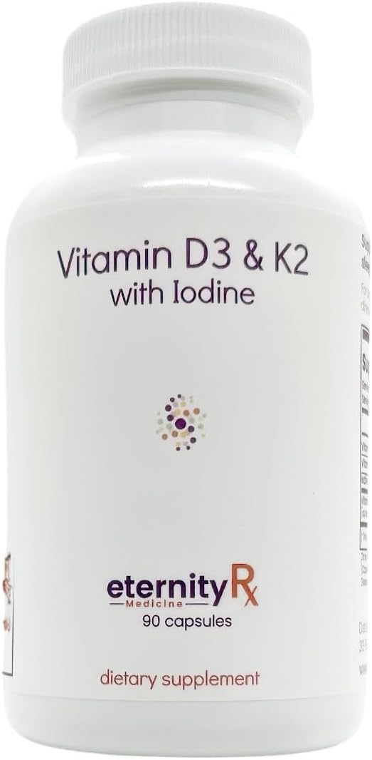 Vitamin D3 + K2 Supplement – Bone, Heart, and Immune Support – 90 Capsules