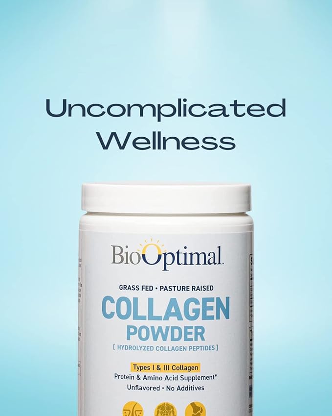 Collagen Peptides Powder - Grass-Fed, Pasture-Raised Hydrolyzed Protein Supplement for Skin, Hair, & Nails - Non-GMO, Zero Sugar Daily Supplement for Men & Women (30 Servings)