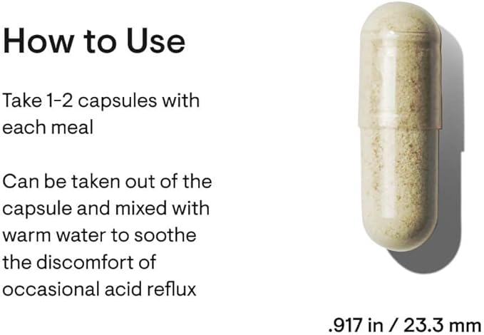 THORNE GI Relief - Digestion Supplement Supports Gut Health & Bloating Relief - Made with Marshmallow Root Extract & Digestive Enzymes - 180 Capsules - 90 Servings