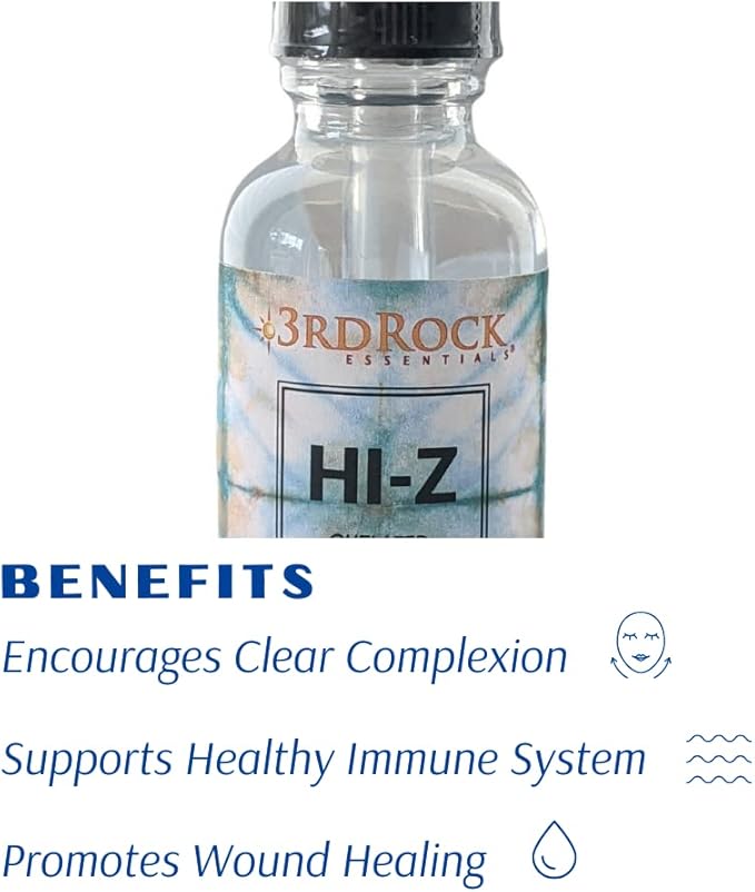 | HI-Z Zinc Immune Support Supplement | All Natural Liquid Zinc Supplement Dietary Supplement | All Natural Personal Care (1 fl oz | 120 Servings)