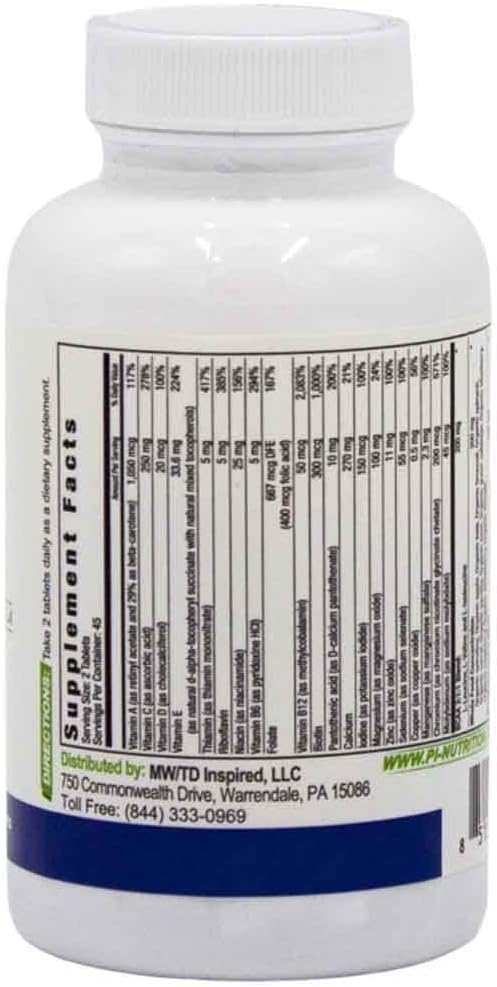 Performance Inspired Nutrition - Whole Food Multi Vitamin – 1 Billion CFU Probiotics – BCAAs – Energizing Herbal Complex - 90 Count (Pack of 1)