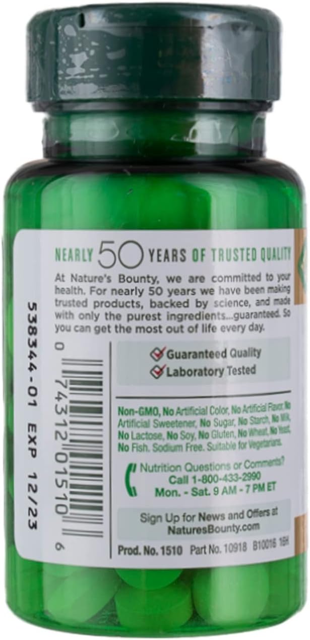 Nature's Bounty Pure Vitamin C 500 mg - 100 Tablets, Pack of 4