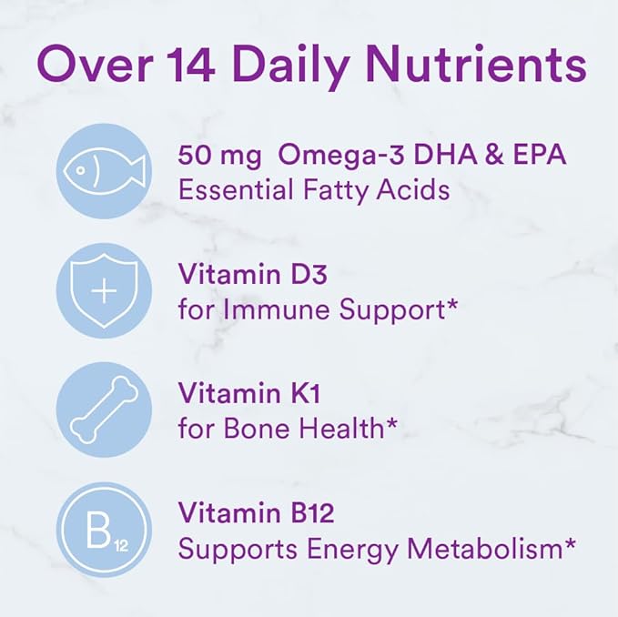 SmartyPants Toddler Multivitamin Gummies: Omega 3 Fish Oil (EPA/DHA), Vitamin D3, C, Vitamin B12, B6, Vitamin A, K & Zinc, Beta Carotene, Gluten Free, Three Fruit Flavors, 90 Count (30 Day Supply)