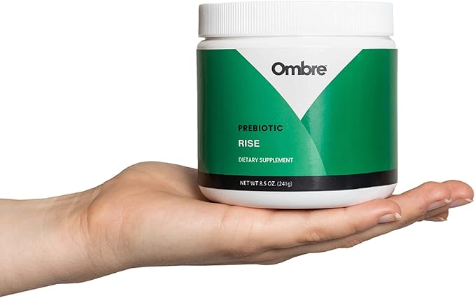 Ombre Rise Prebiotic Powder Fiber Supplement, Supports Digestive Regularity and Overall Wellness, Water Soluble, Fast-Absorbing, & Gentle on Stomach, Shelf-Stable, 8.5-Ounce Tub, 30 Servings