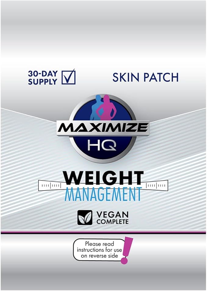 Weight Management Patches - Hoodia Appetite Suppressant - 7 Keto DHEA - 8 Hour Time-Release - Gluten Free