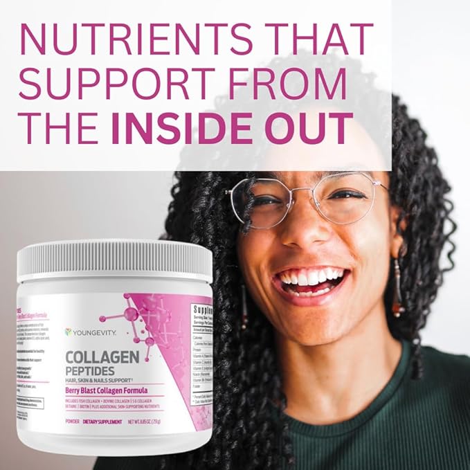 Youngevity Collagen Peptides - Hair, Skin & Nails Support - Powder Drink