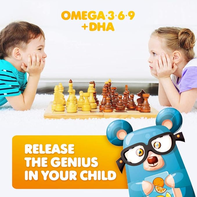 DR. MORITZ Vegan Omega 3 Gummies for Kids & Toddlers (90 Count), Omega 3 Kids Gummies with Omega 6 & 9, Kids Omega 3 Gummies for Brain & Heart Health, No Fish Oil & Gluten-Free