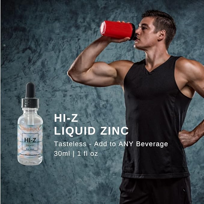 | HI-Z Zinc Immune Support Supplement | All Natural Liquid Zinc Supplement Dietary Supplement | All Natural Personal Care (1 fl oz | 120 Servings)