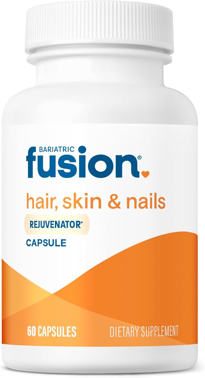 Bariatric Fusion ONE Per Day Bariatric Hair Skin and Nails Vitamins REJUVENATOR for Women | Bariatric Vitamin Vegan Supplement Includes Biotin, Vitamin B12, and B1 | Easy to Swallow | 60 Capsules