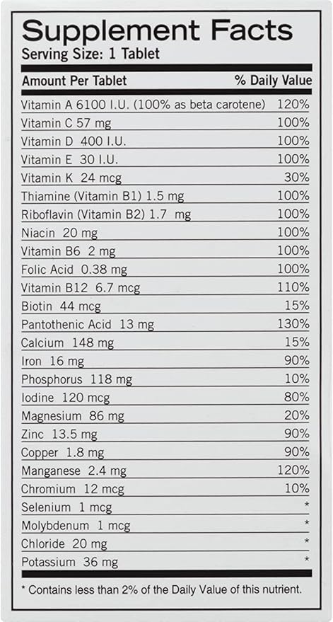 Geritol Multivitamin 100 tab (formerly called Geritol Complete - same product!)
