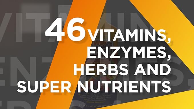 Turbo Power Plus Immune Support 1 Oz. Energy Formula: 17 Powerful Antioxidants, 47 Vitamins, Enzymes, Vitamin D3, Vitamin A, Vitamin C, Zinc, and All-Natural pH-Balancing Trace Minerals
