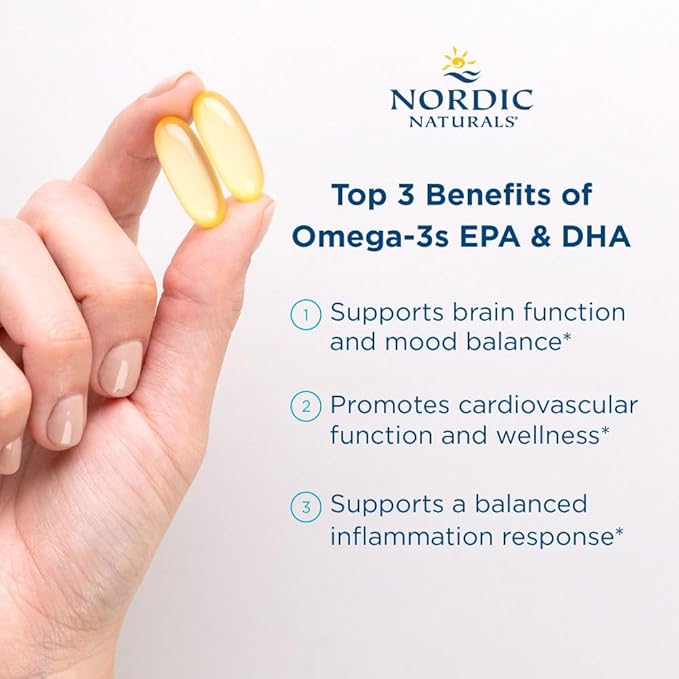 Nordic Naturals EPA Xtra, Lemon - 90 Soft Gels - 1640 mg Omega-3 - High-Intensity EPA Formula for Positive Mood, Heart Health & Healthy Immunity - Non-GMO - 45 Servings