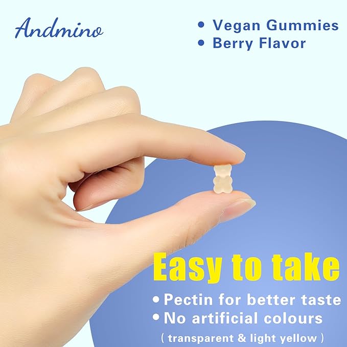 L-Lysine Gummies 1000 mg, with Trehalose, L Lysine Gummies for Lips & Oral Health, Boost Immune & Collagen & Calcium, for Adults & Kids, Non-GMO, Vegan, Gluten Free, Berry Flavor, 60