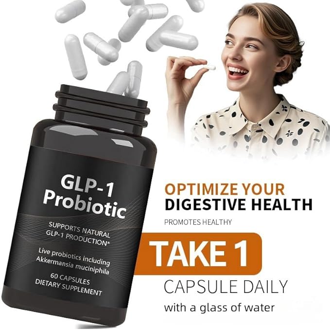 30 PCS G•L•P-1 Probiotic,G•L•P-1 Probiotics for Women & Men,Curbs App & Promotes Feeling of Fullness,Delayed Release,for Men & Women (30 Capsules-1Pack)