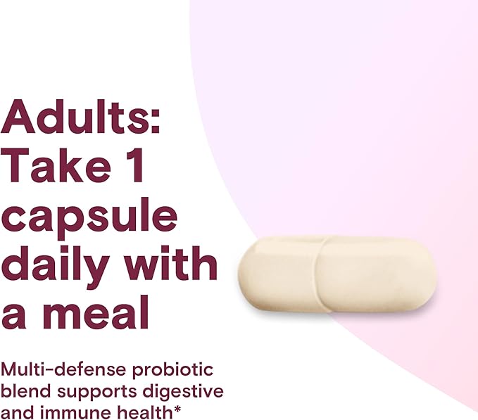 Phillips' Colon Health Daily Probiotic Capsules, 4-in-1 Symptom Defense to Help Defend Against Occasional Gas, Bloating, Constipation, and Diarrhea, Daily Supplement, 90 Count