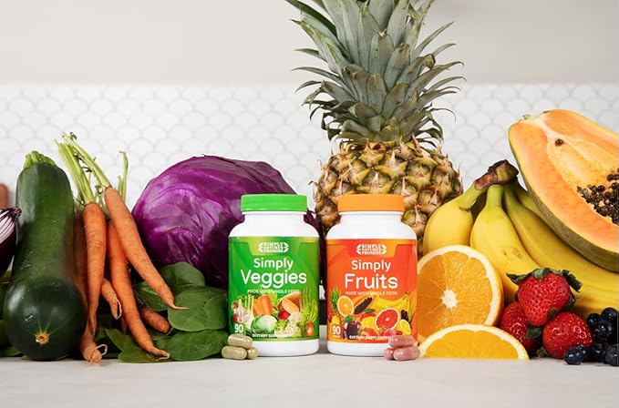 Simply Nature's Promise - Packed with Over 40 Different Fruits & Vegetables - 2 Month Supply- Made with Whole Food Superfoods - with Aloe Vera – 100% Soy Free - 360 Capsules