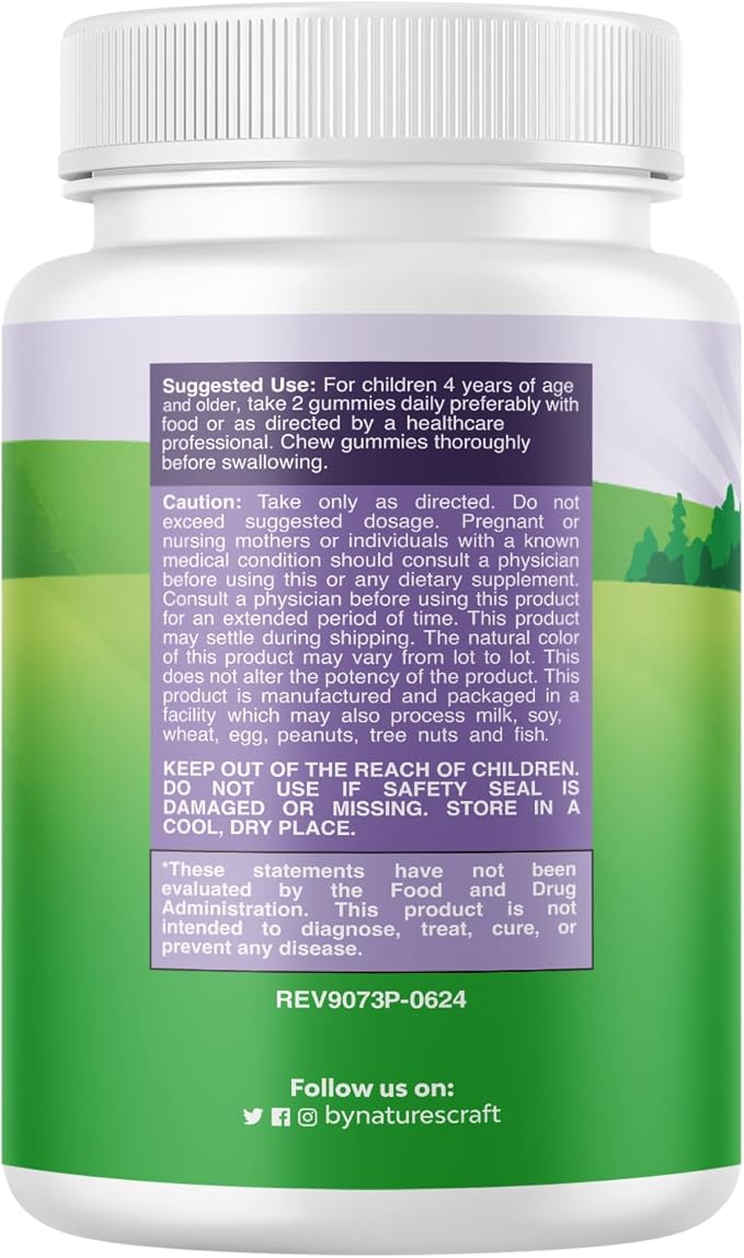 Tasty Kids Calcium Gummies - Vitamin D & Calcium Gummies for Children - Vitamin Gummies with Calcium & Vitamin D for Muscle Bone & Development - Gelatin-Free Kosher Childrens Gummies 30ct (1 Pack)