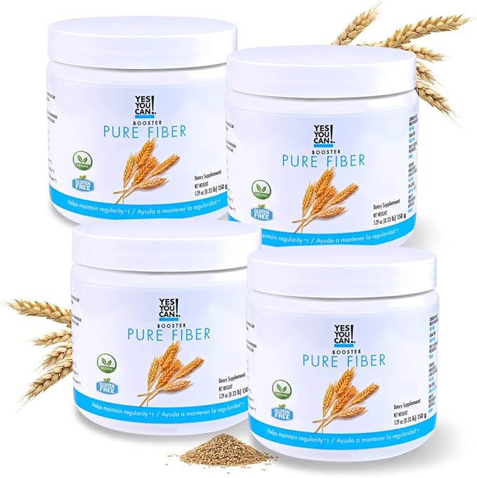 Yes You Can! Drink Booster - Organic Greens Superfood Powder Drink Mix - 4 Pack with Alfalfa Grass, Wheatgrass, Kale, Barley Grass, Lemon Juice Powder - Rich in Antioxidants, Vitamins and Minerals.