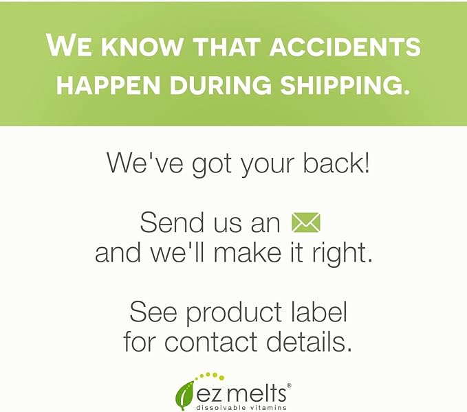 EZ Melts Dissolvable Vitamin B-Complex Tablet with Methyl B12 & Methyl Folate, Sugar-Free, 2-Month Supply