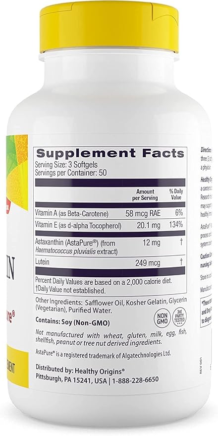 Astaxanthin Gels 4 MG 150 Count