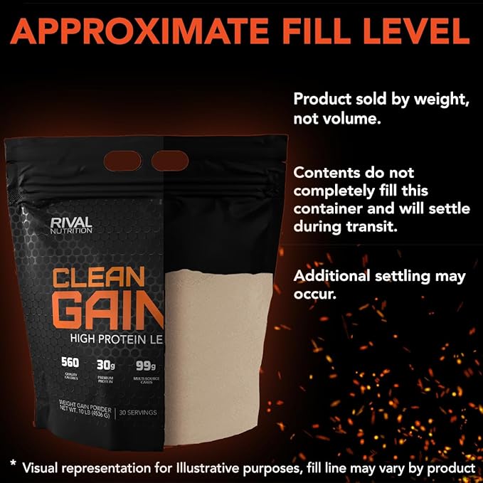 Rival Nutrition Clean Gainer - Cookies & Cream 12lb