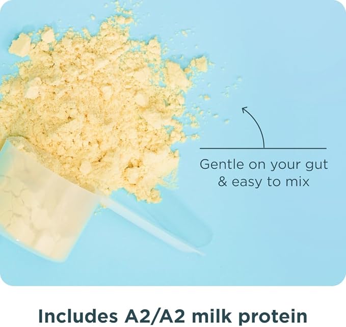 Ancient Nutrition Grass Fed Whey Protein, Vanilla Bean, 23g Protein, 20 Servings, Hydrolyzed Collagen Peptides, Organic Regenerative A2/A2 Milk Protein