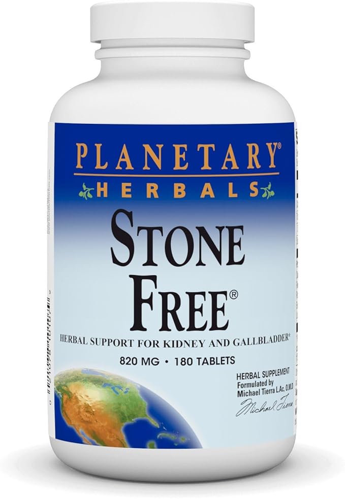Planetary Herbals Stone Free 820 mg Herbal Support for Kidney and Gallbladder 180 Tablet