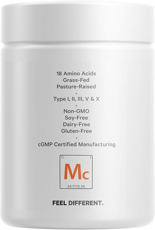Codeage Multi Collagen Peptides Protein Capsules, 5 Collagen Types, Grass-Fed & Hydrolyzed Bovine Collagen Pills Supplement, Ashwagandha, Amla Berry Vitamins, Collagen Peptides - 2-Pack